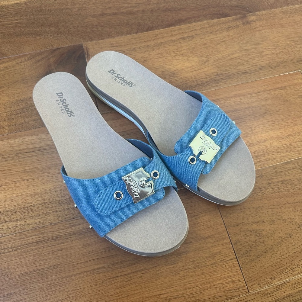 Dr. Scholl's Nice Iconic Slide Denim Sandals